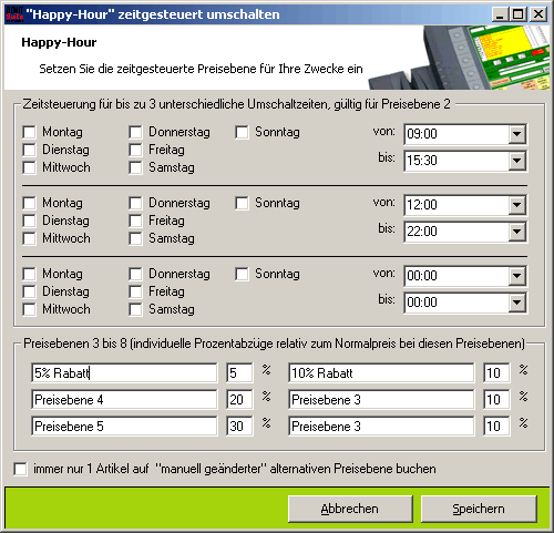 Einstellung Kartensystem