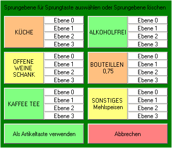 Sprungtasten definieren