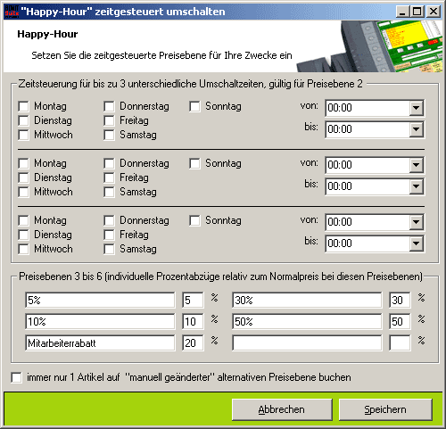 Happy-Hour zeitgesteuert