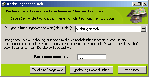 Rechnungsnachdruck